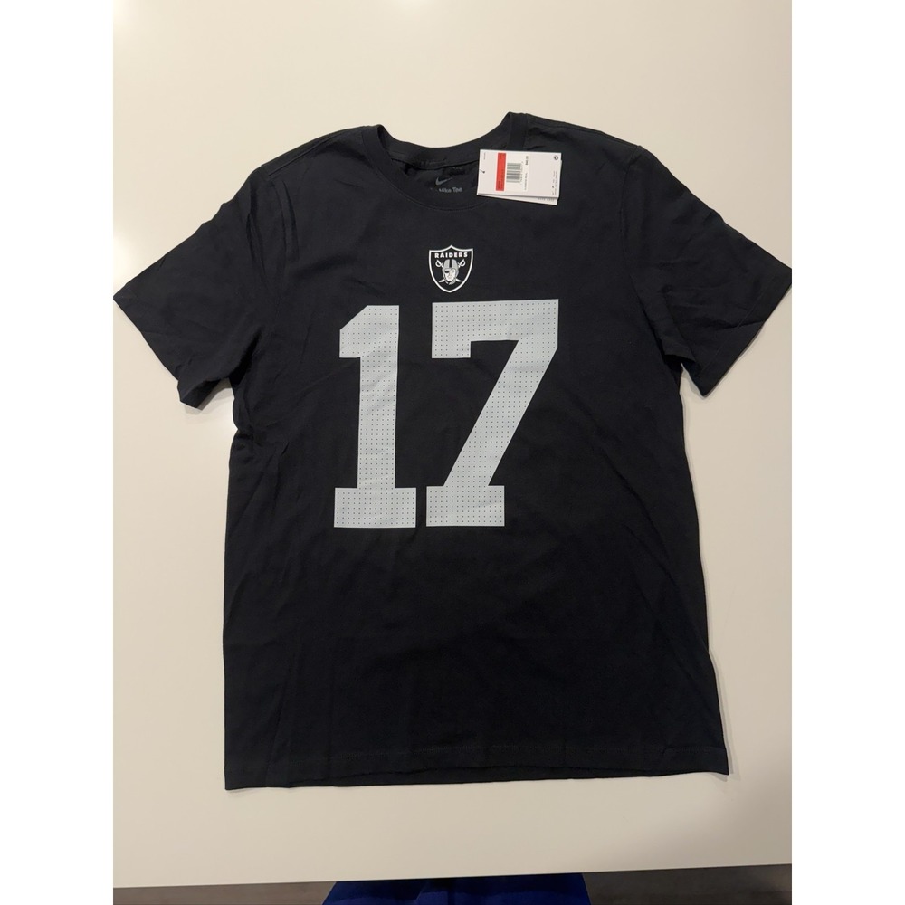 Nike Las Vegas Raiders Davante Adams 17 T-Shirt Mens Large Black NFL Cotton